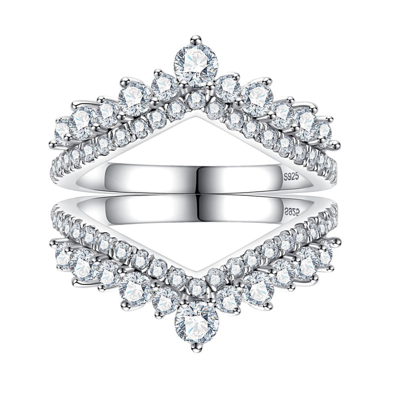 Meia Aliança Imperial Moissanite Meia Aliança