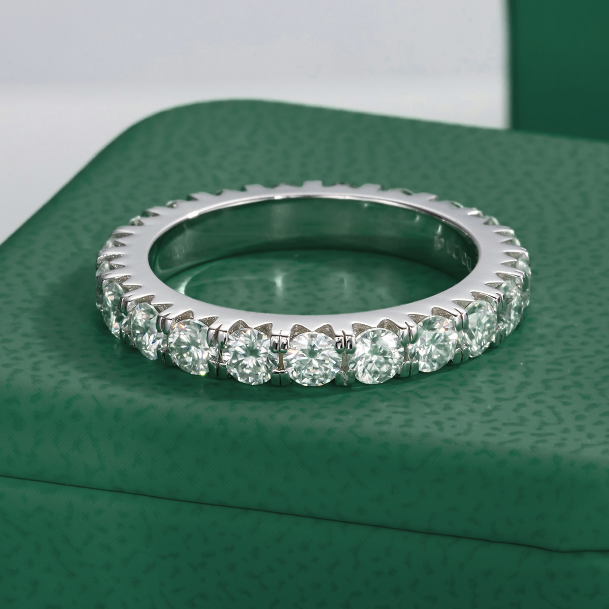 Aliança Eternity Moissanite Aliança