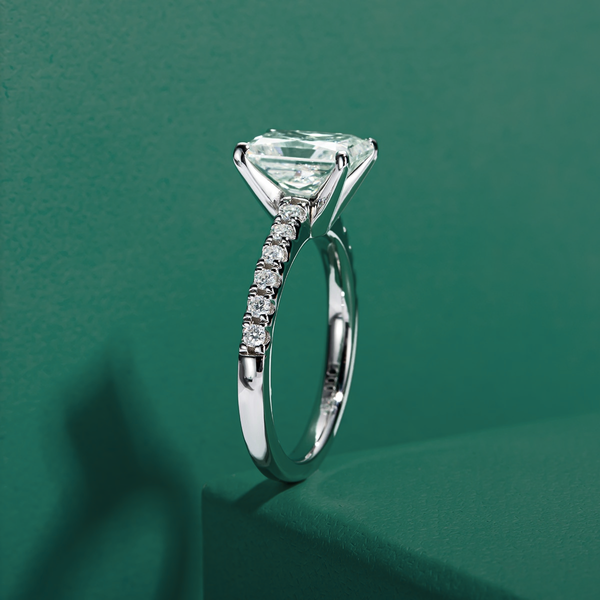 Anel Promise Radiante Moissanite