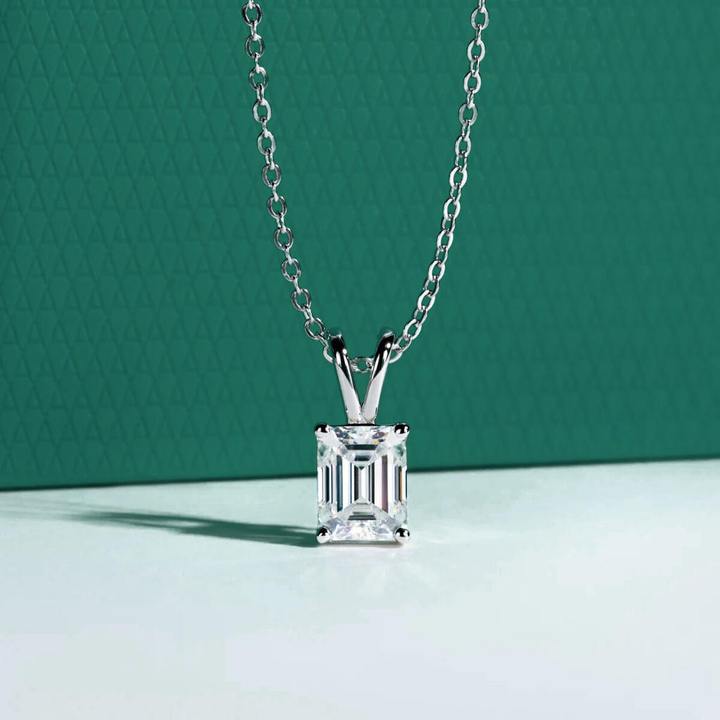 Colar Esmeralda Moissanite