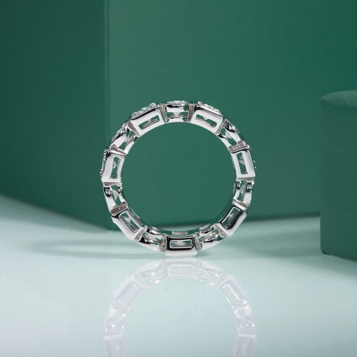 Aliança Fusion Moissanite Aliança