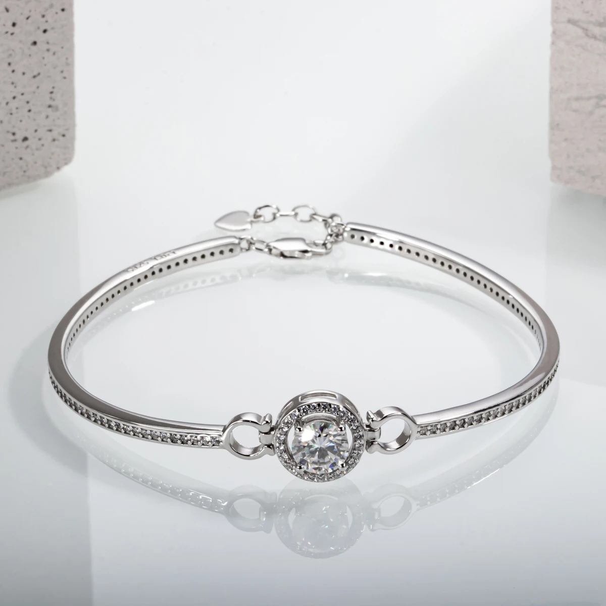 Bracelete Clasique Moissanite Moissanite Pulseira