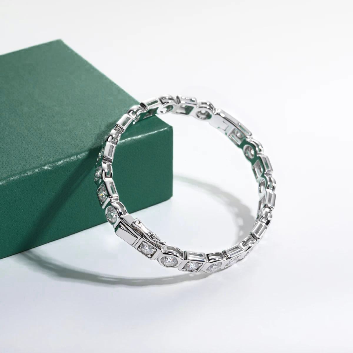 Bracelete Fusion Moissanite Pulseira