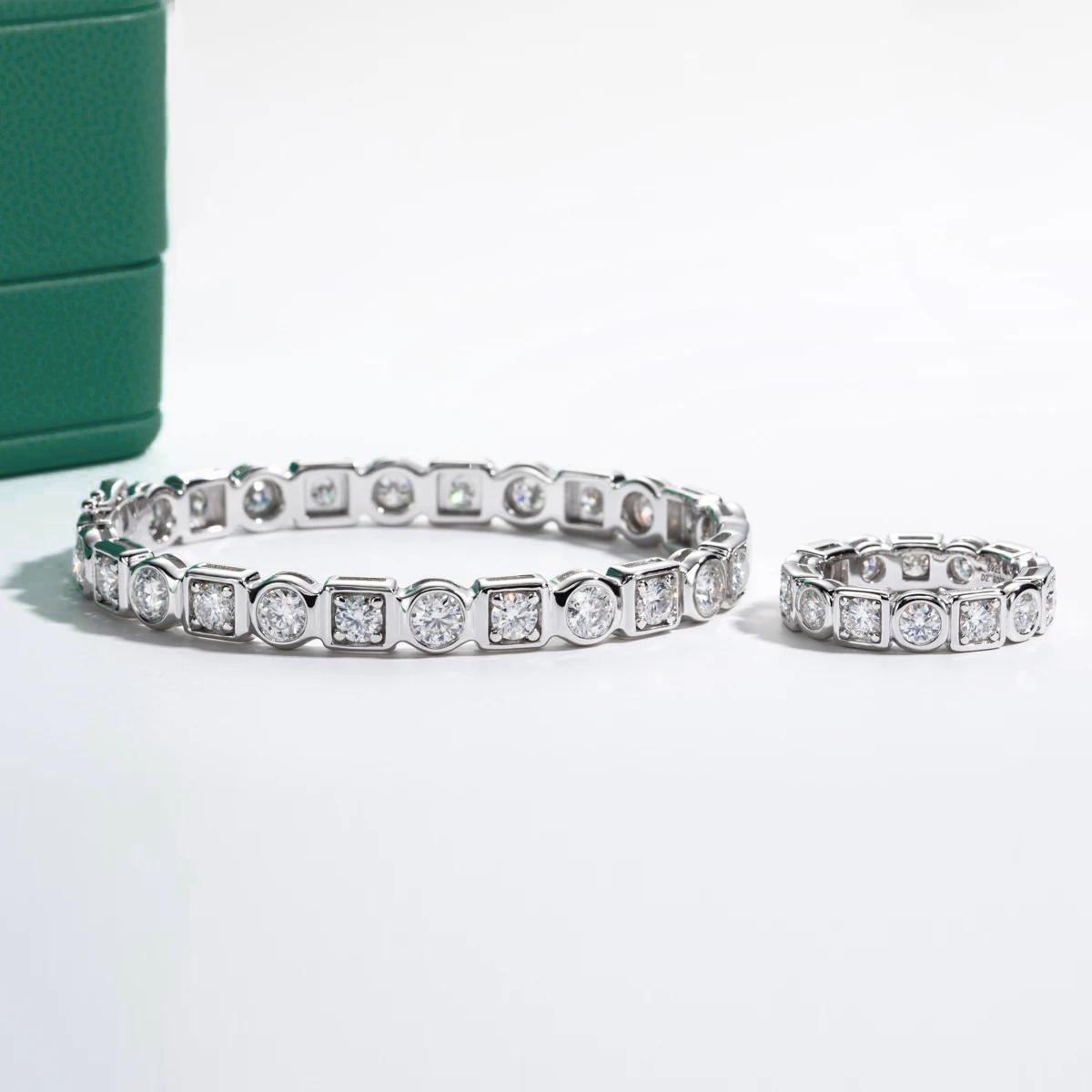 Bracelete Fusion Moissanite Pulseira