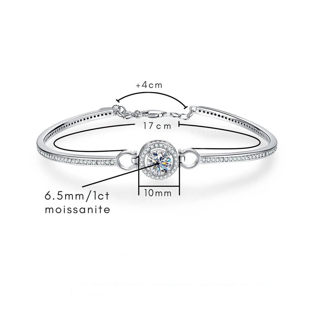 Bracelete Clasique Moissanite Moissanite Pulseira