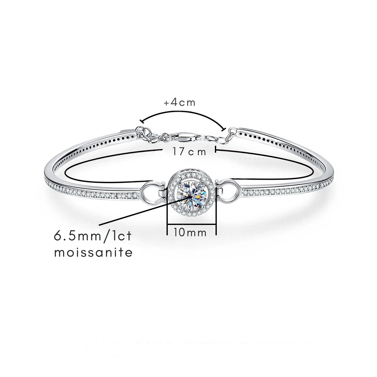 Bracelete Clasique Moissanite