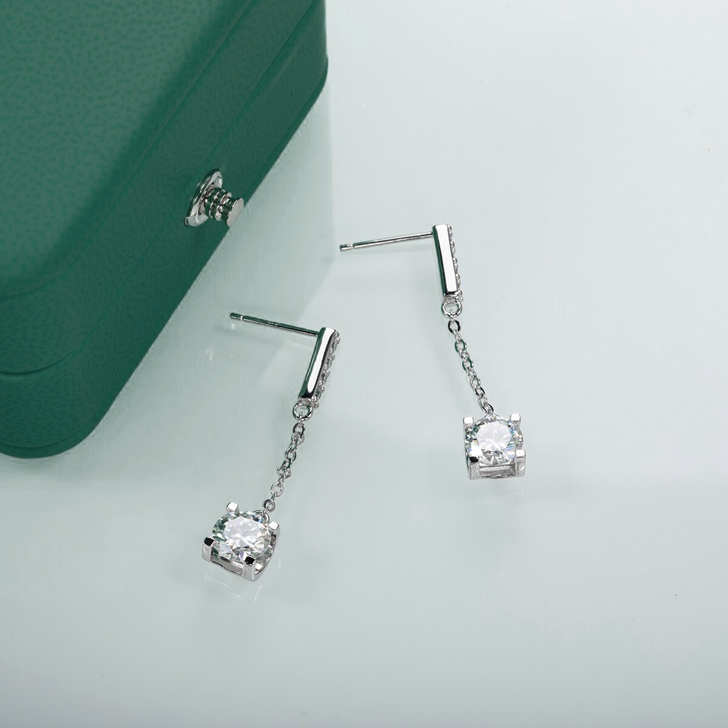 Brinco Celestial Moissanite Moissanite Brincos