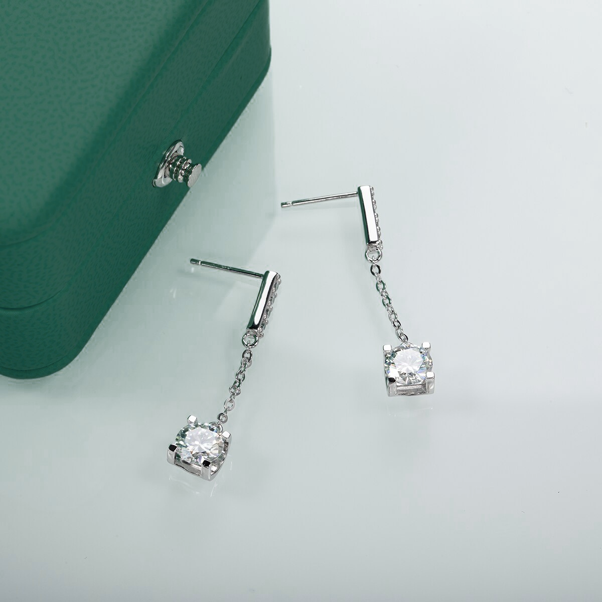 Brinco Celestial Moissanite Moissanite Brincos
