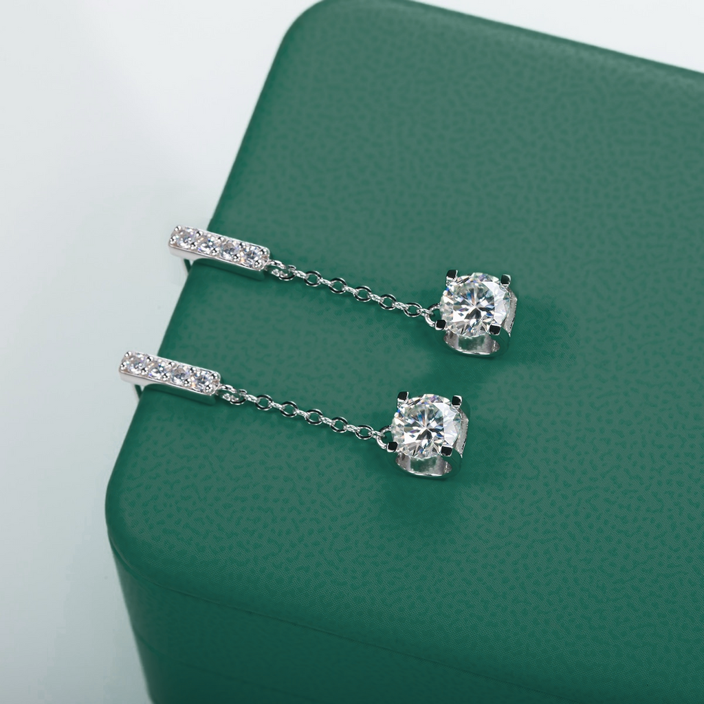 Brinco Celestial Moissanite Moissanite Brincos
