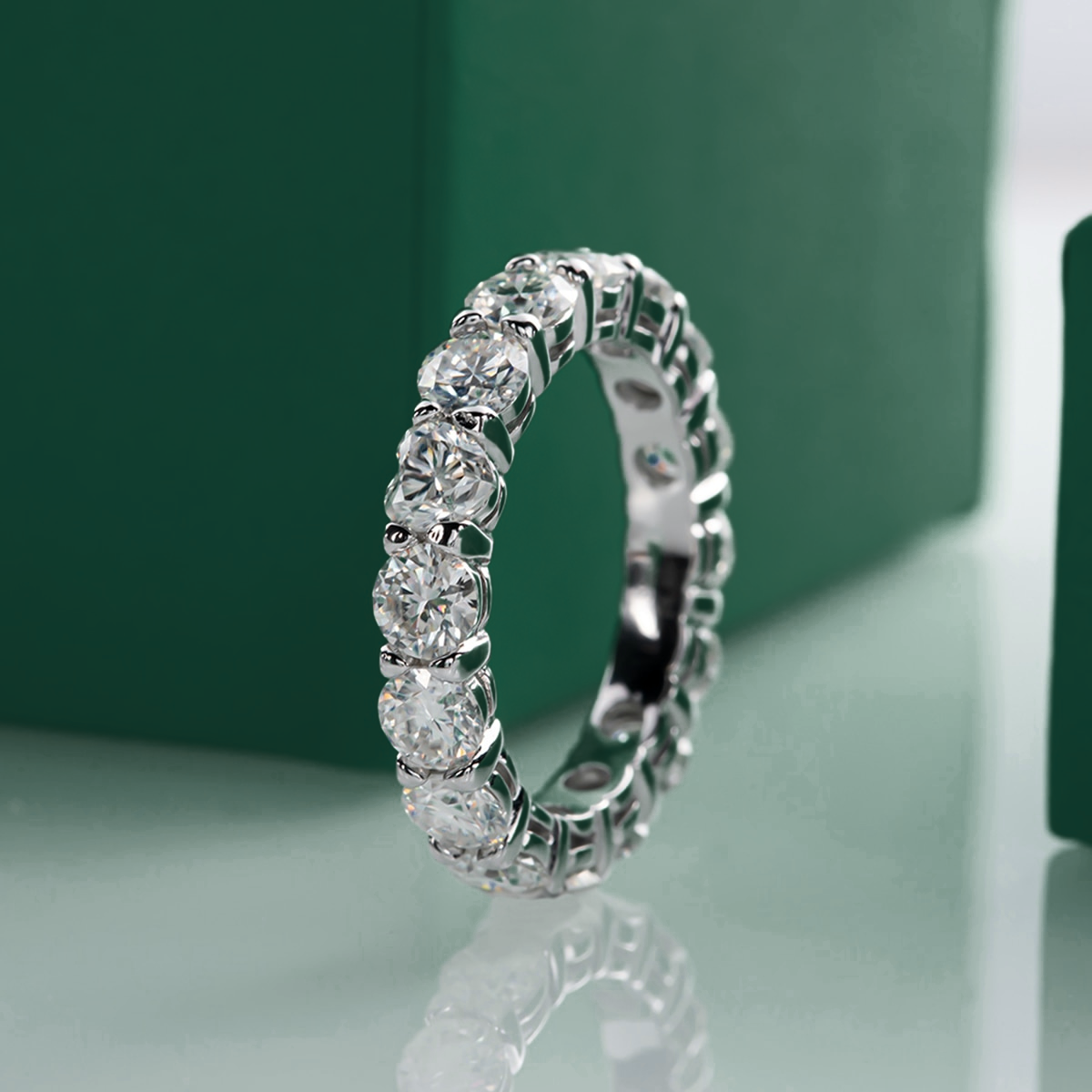 Aliança Amor Eterno Moissanite Aliança