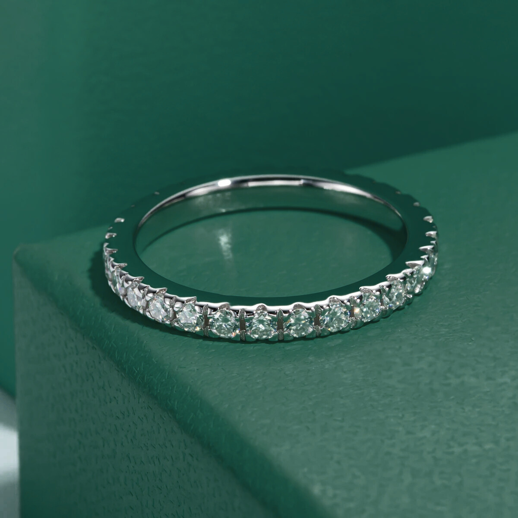 Aliança Delicate Moissanite