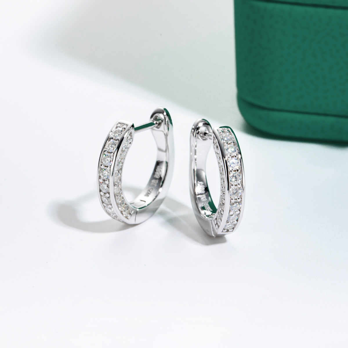 Brinco de Argola Luxury Moissanite Moissanite Brincos