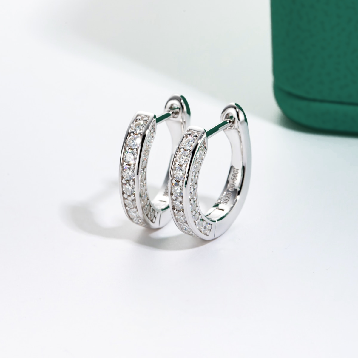 Brinco de Argola Luxury Moissanite Moissanite Brincos
