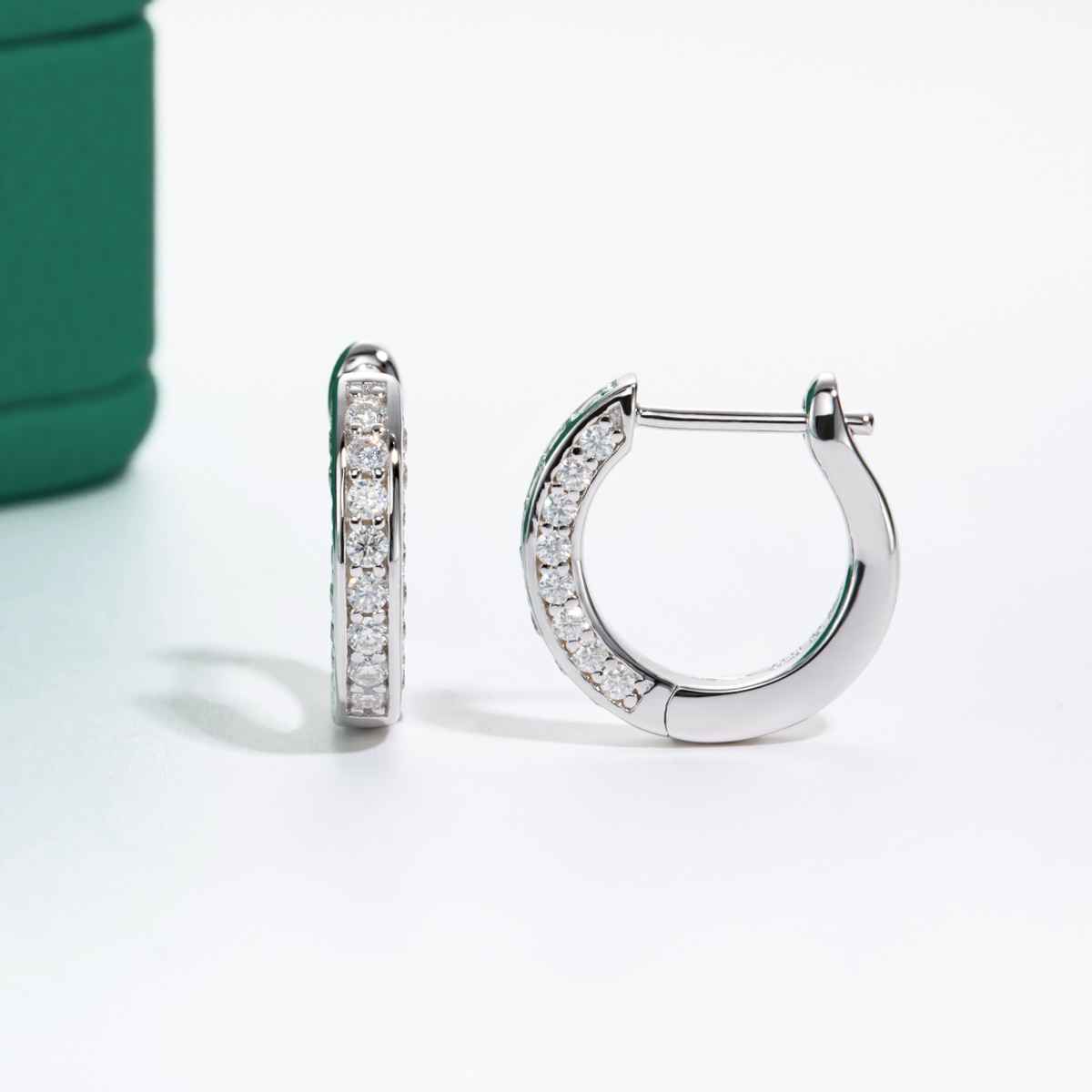 Brinco de Argola Luxury Moissanite Moissanite Brincos