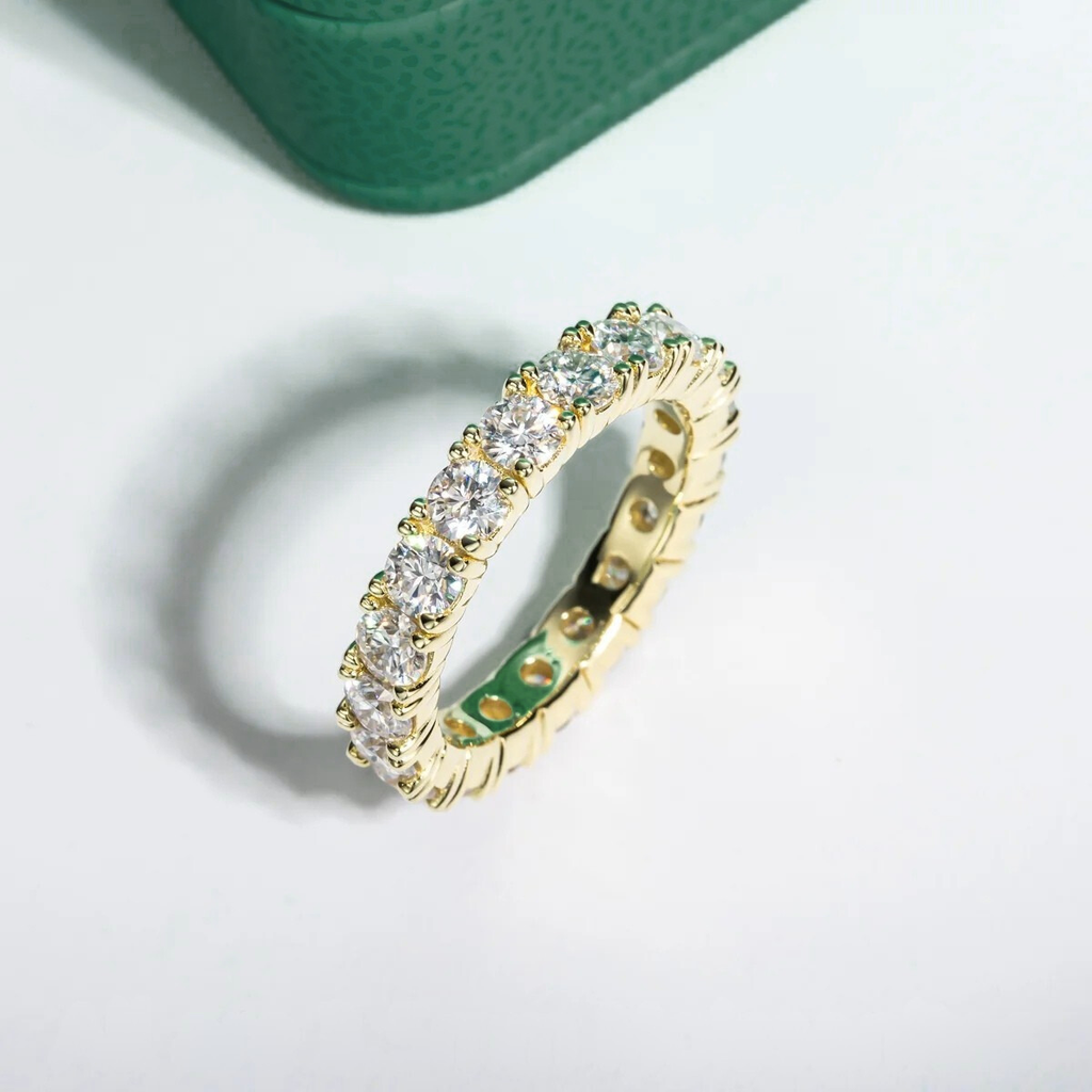 Aliança Divina Moissanite