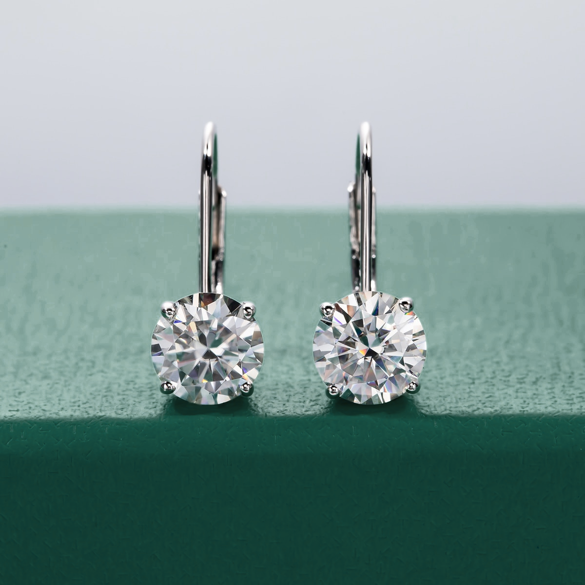 Brinco Gota Moissanite Moissanite Brincos