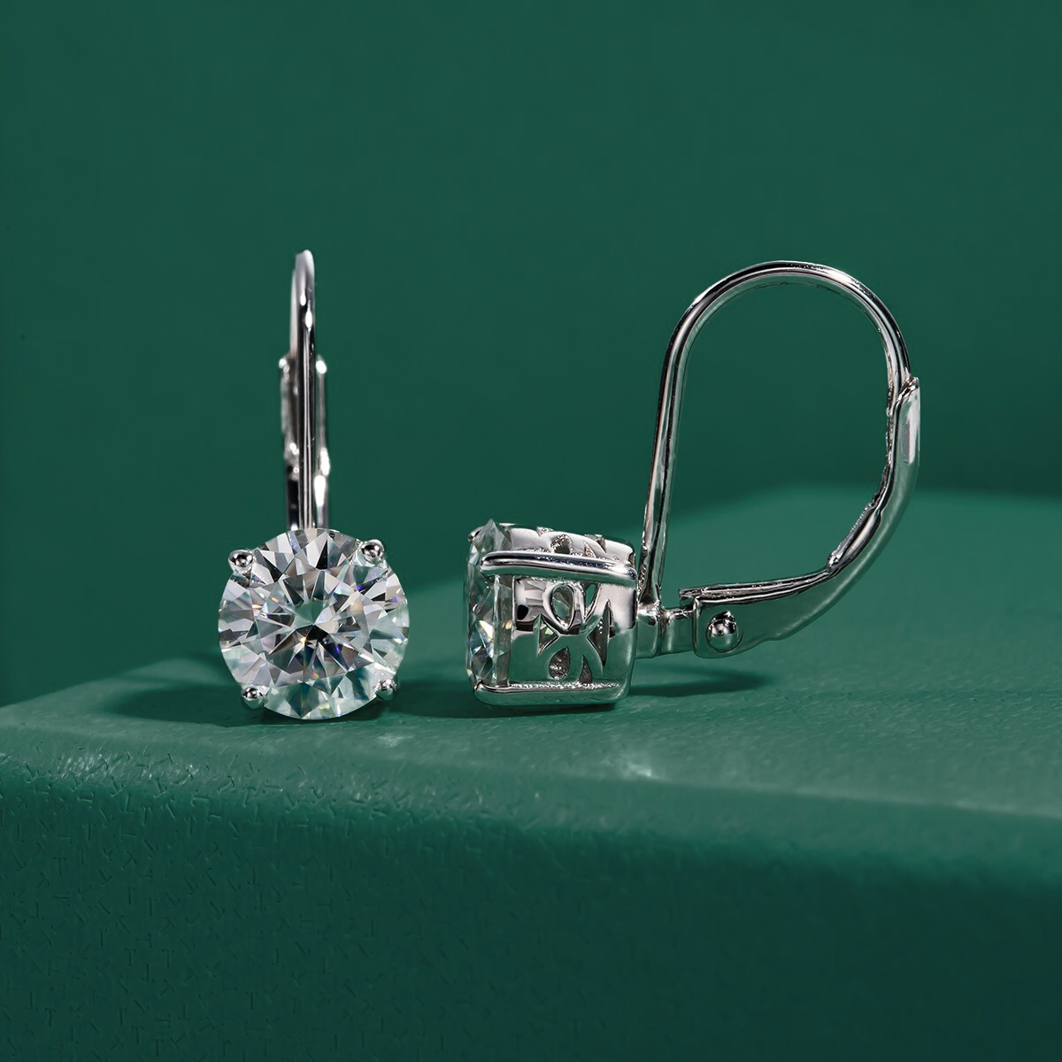 Brinco Gota Moissanite Moissanite Brincos