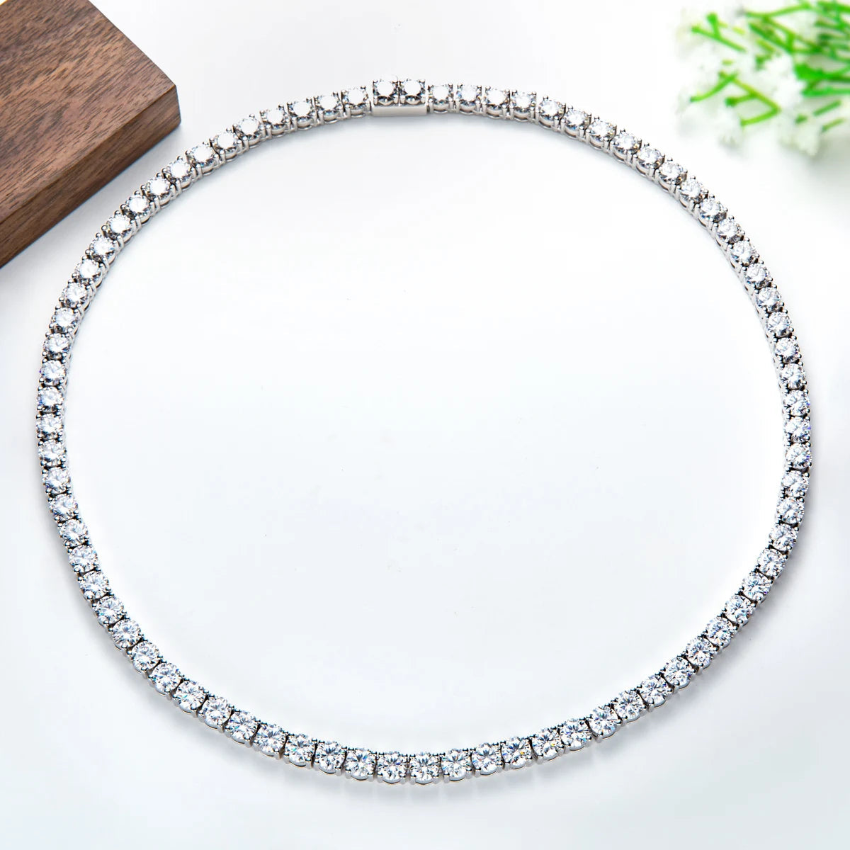 Colar Riviera Moissanite Colar