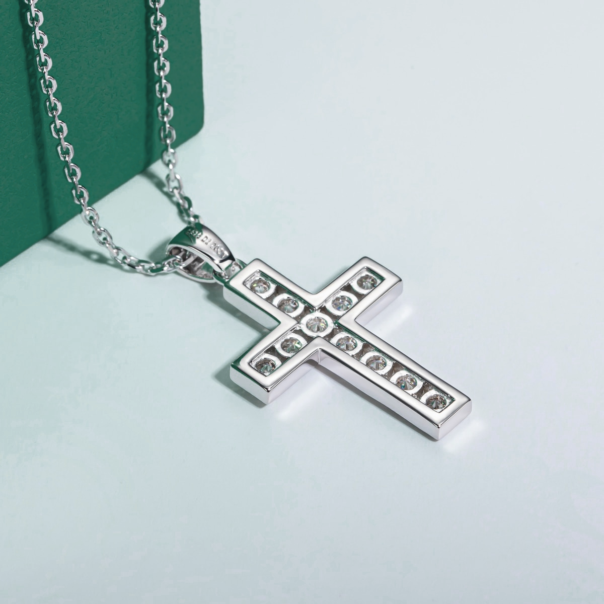 Colar Cruz Preciosa Moissanite Moissanite Colar