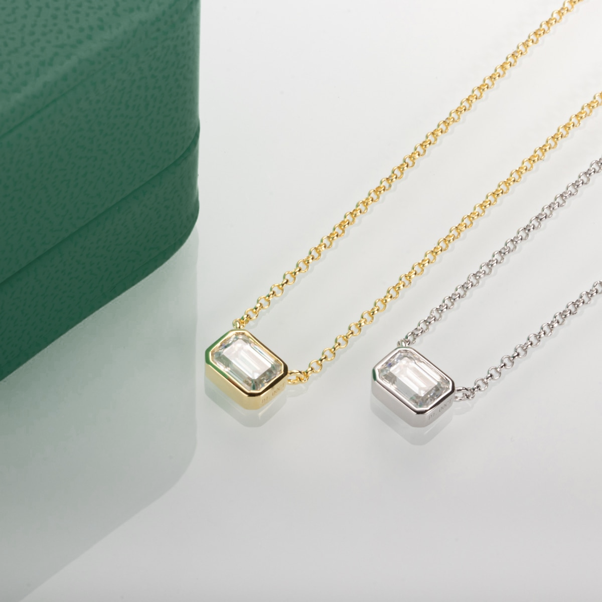 Colar Lauren Gold Moissanite Dourado Colar