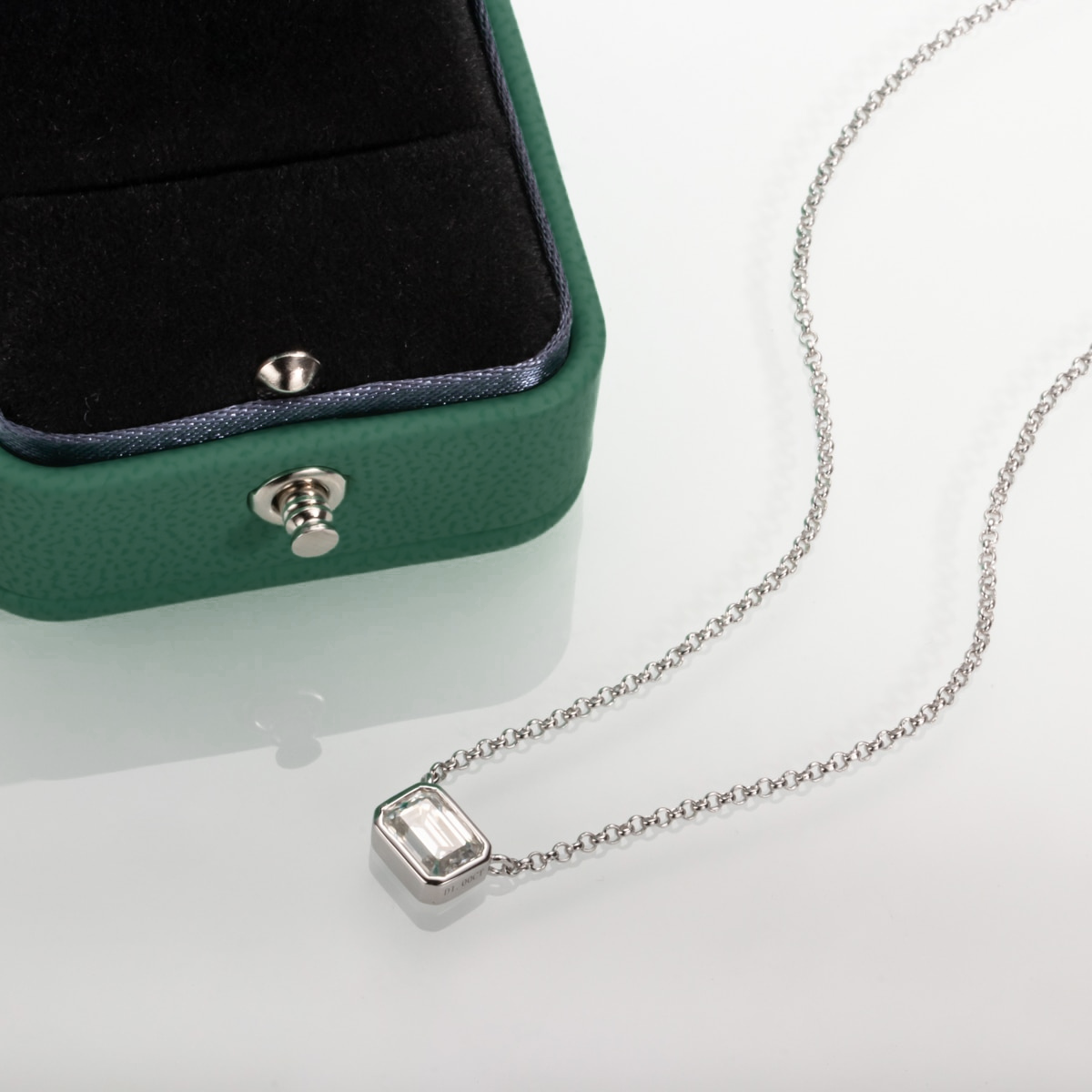 Colar Lauren Moissanite Prata Colar