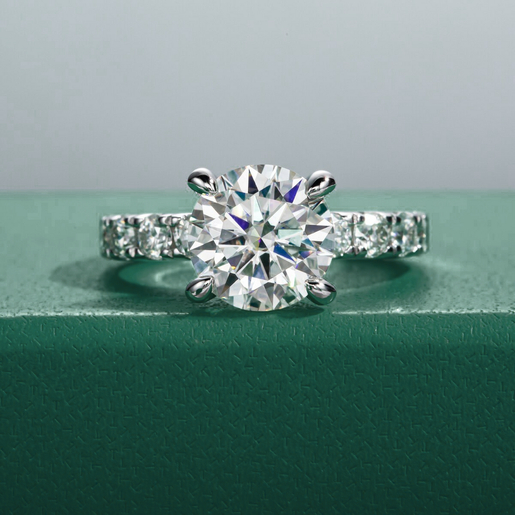 Conjunto Anel Jasmin e Aliança Wedding Conjunto de Joias