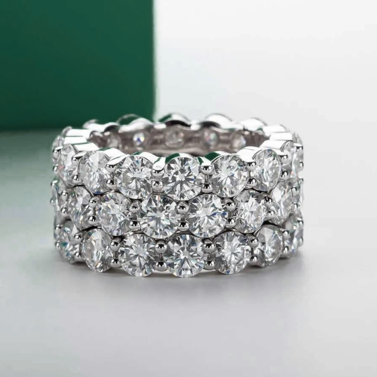 Aliança Wedding Moissanite Aliança