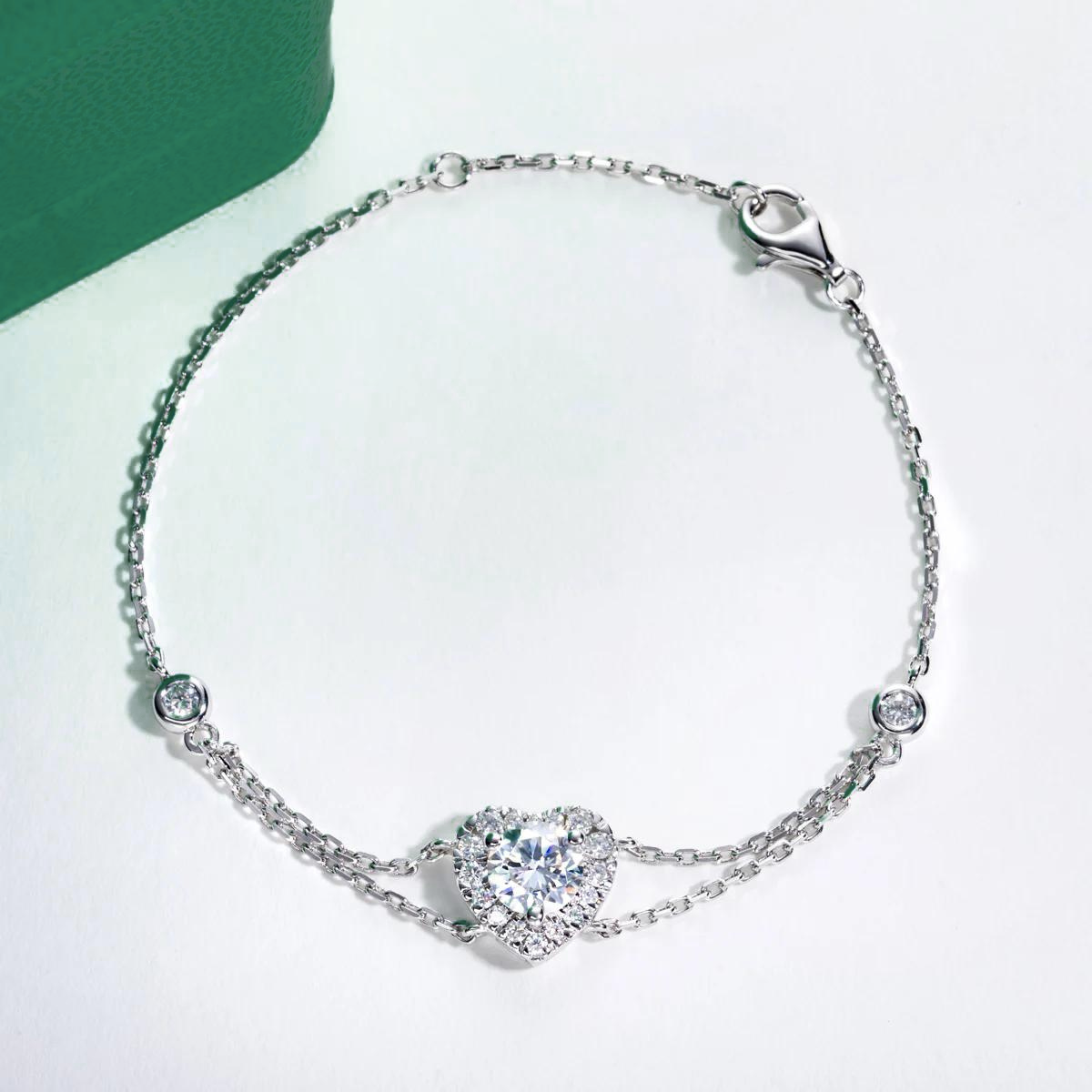 Pulseira Love Moissanite Moissanite Pulseira