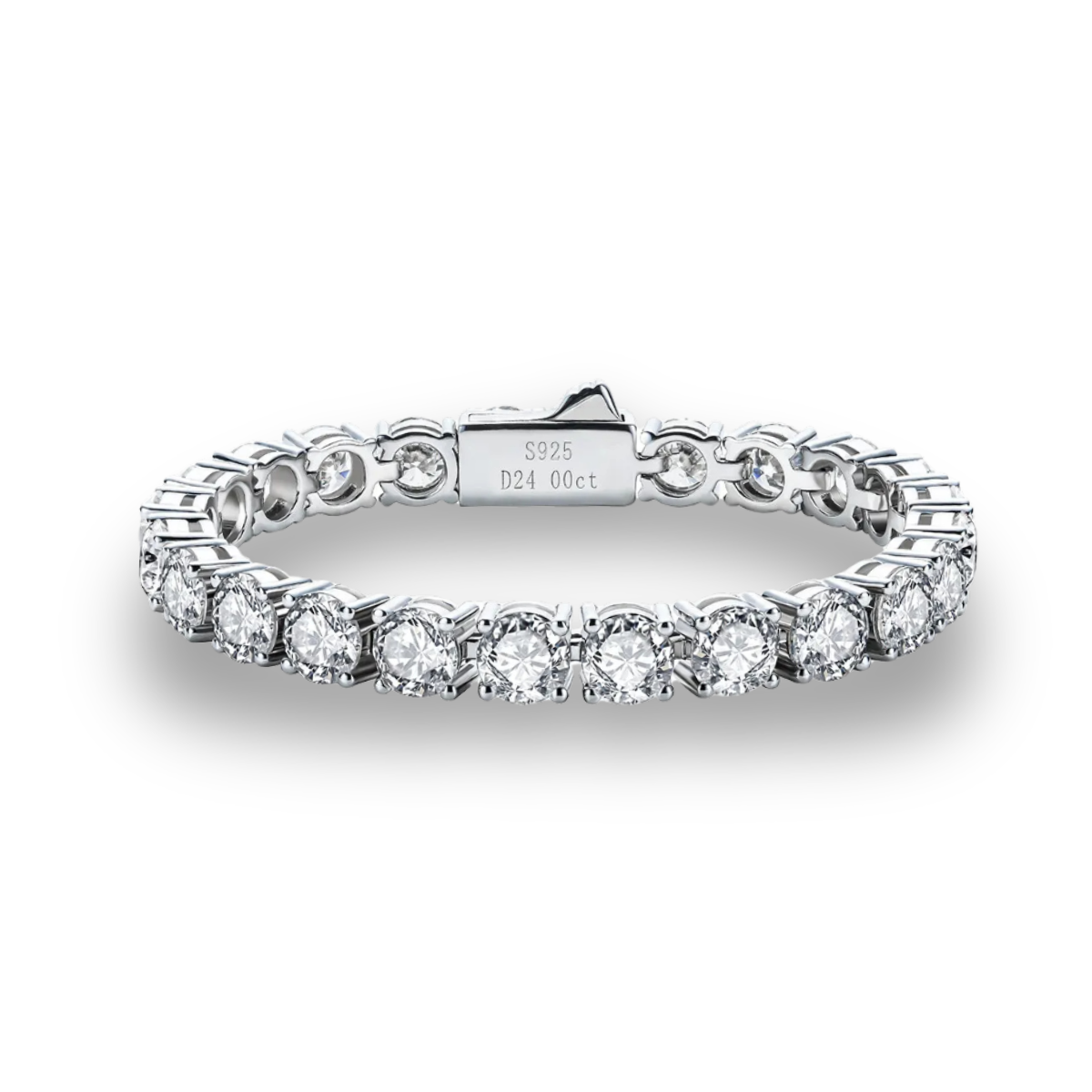 Pulseira Riviera 6.5mm Moissanite Pulseira
