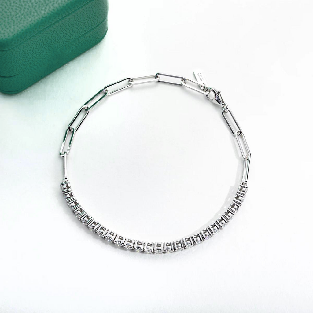 Pulseira Riviera Balance Moissanite Moissanite Pulseira