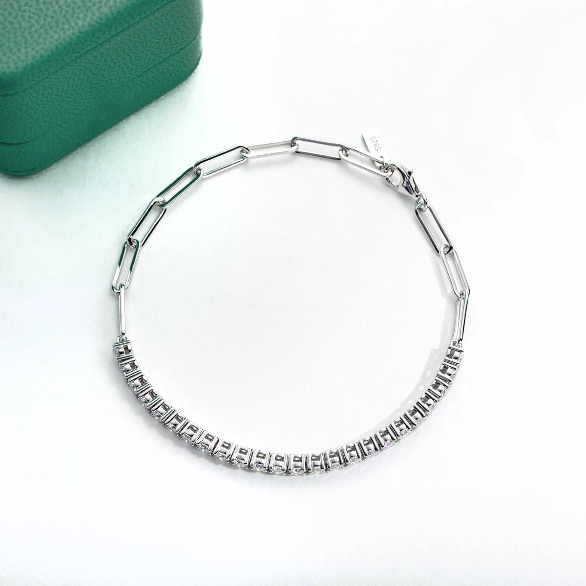Pulseira Riviera Balance Moissanite Moissanite Pulseira
