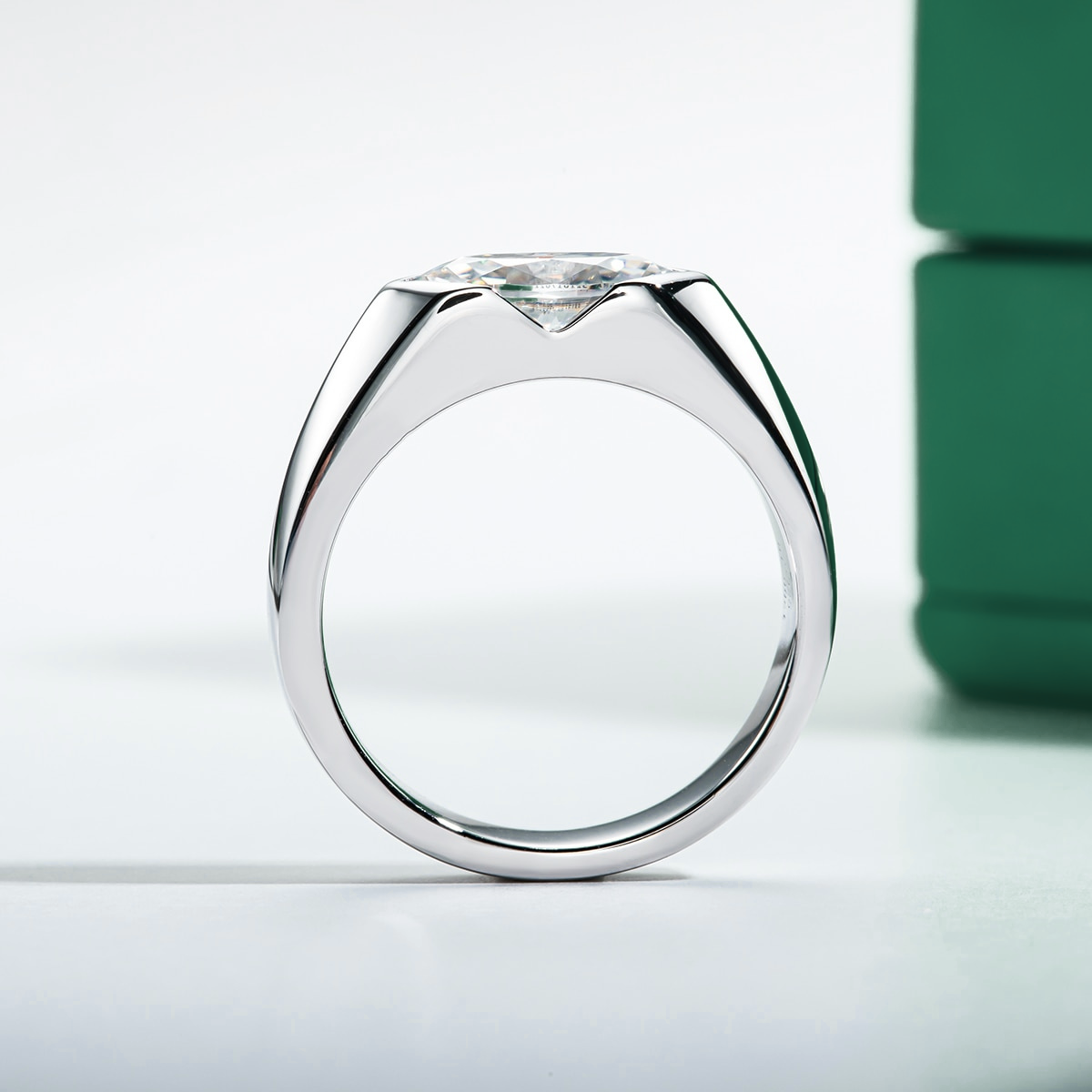 Anel Allure Marquesa Moissanite Anel Solitário