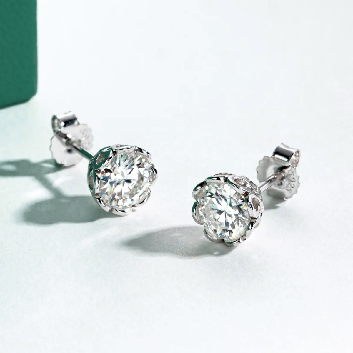 Brinco Majesty Moissanite Brincos