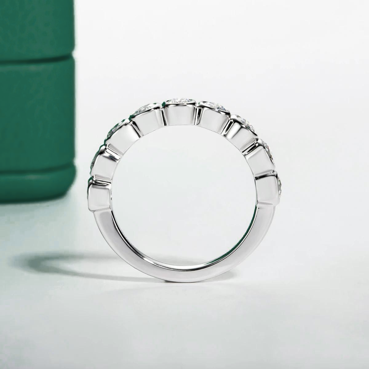 Meia Aliança Harmony Moissanite Meia Aliança