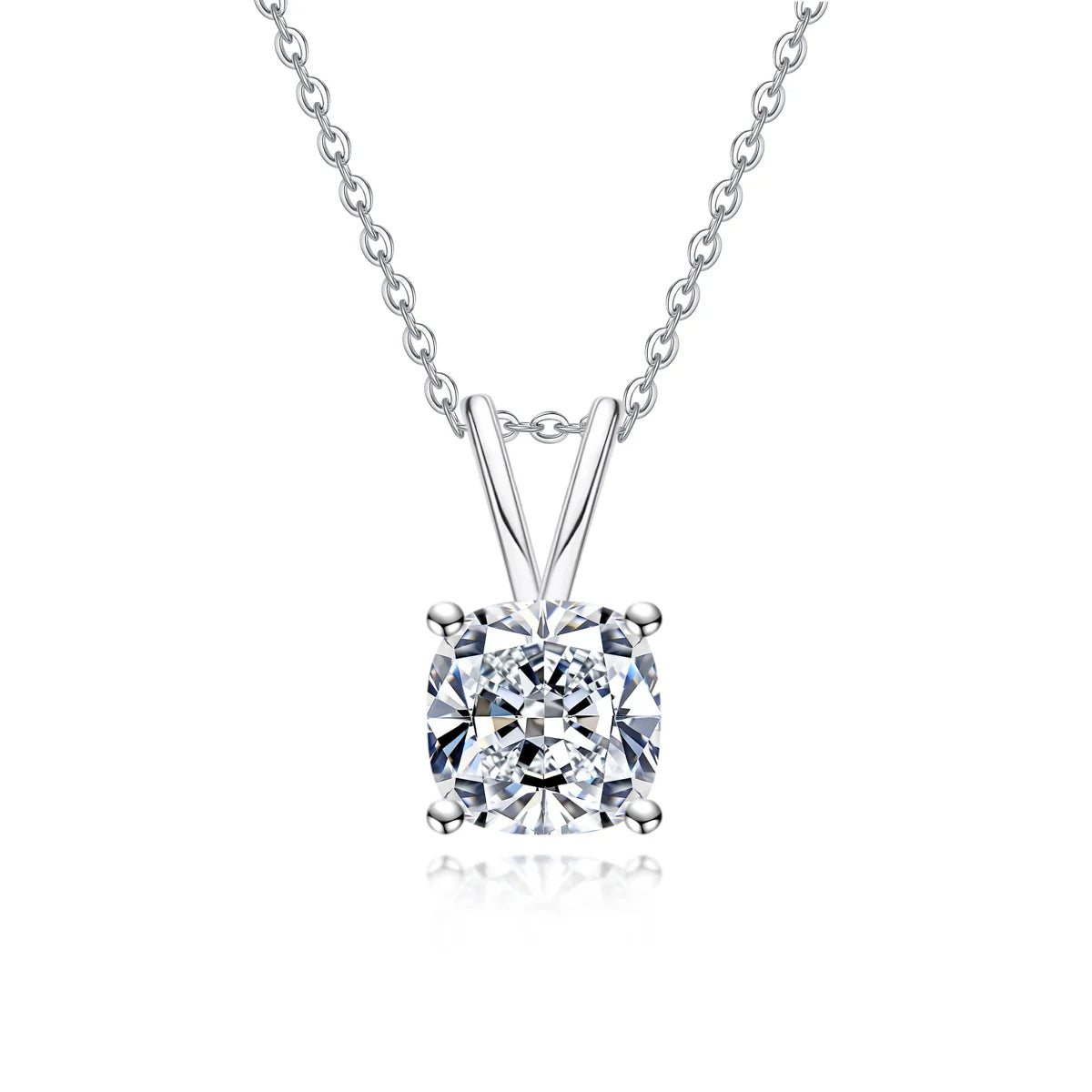 Colar Cushion Moissanite