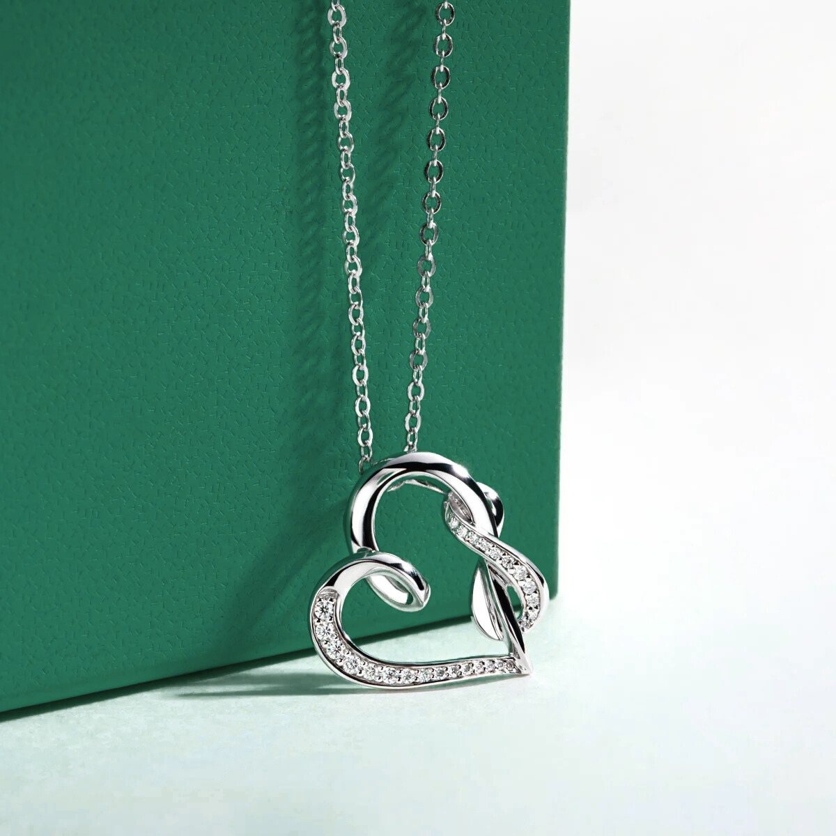 Colar Amor Infinito Moissanite Moissanite Colar