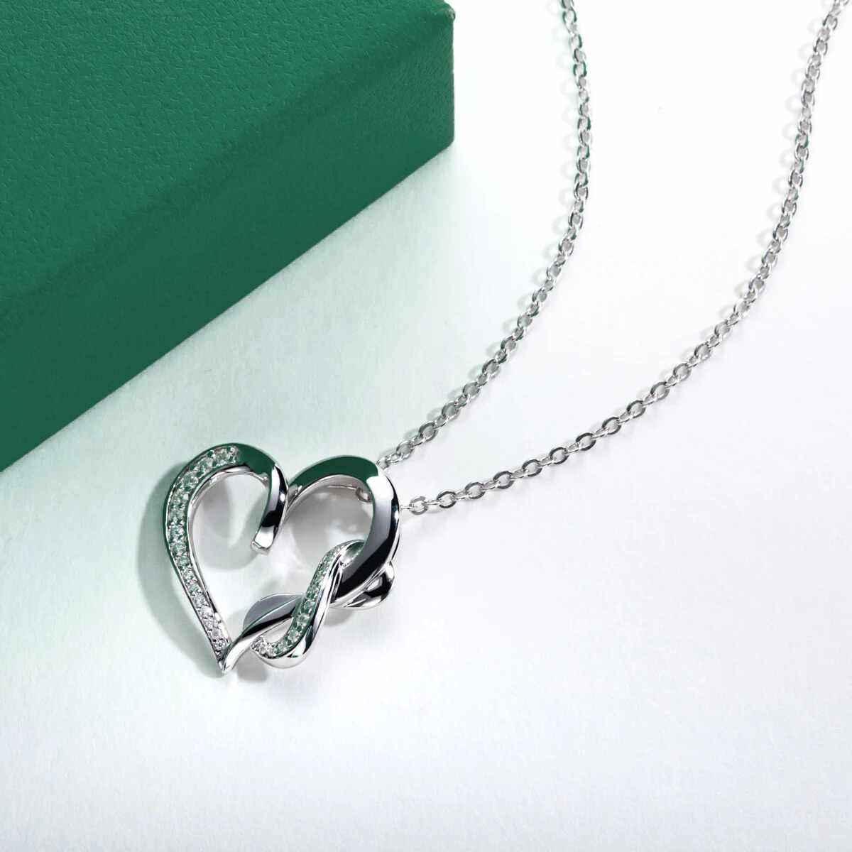 Colar Amor Infinito Moissanite Moissanite Colar
