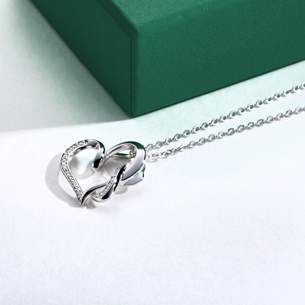 Colar Amor Infinito Moissanite Moissanite Colar