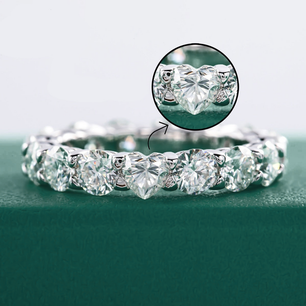 Aliança Amor Eterno Moissanite Aliança