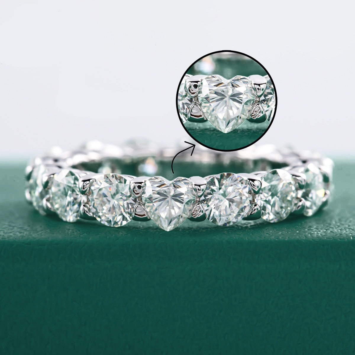 Aliança Amor Eterno Moissanite