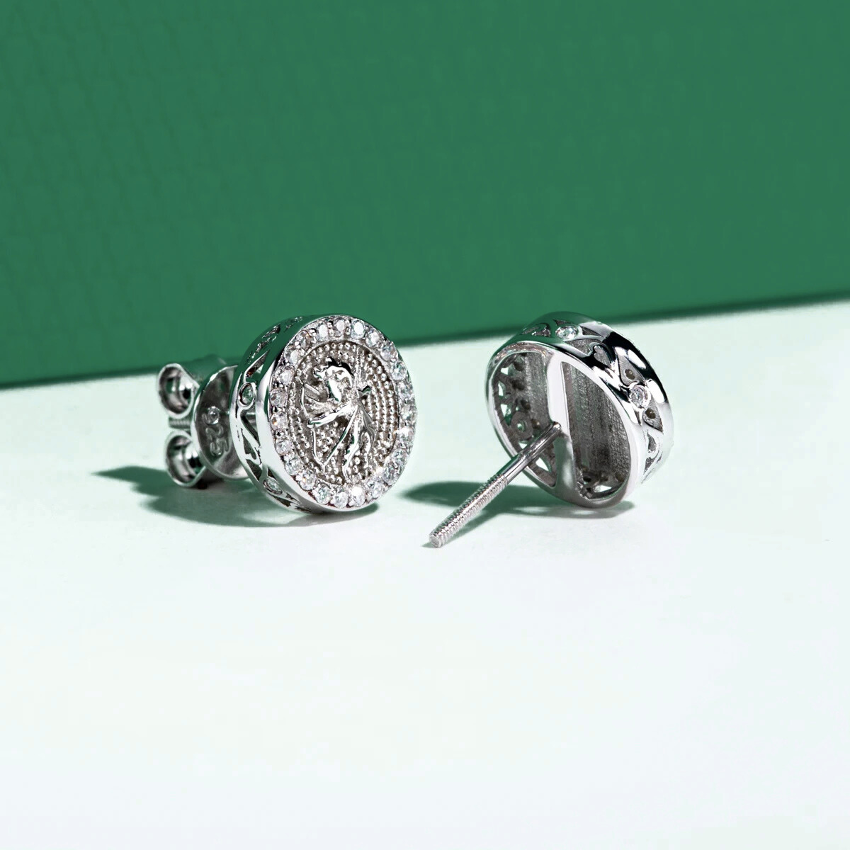 Brinco Anjo de Luz Moissanite Moissanite Brincos