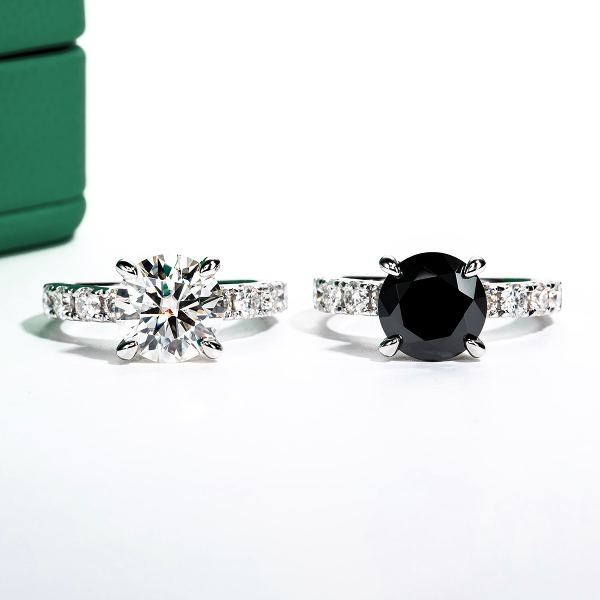 Anel Jasmin Moissanite Anel Solitário