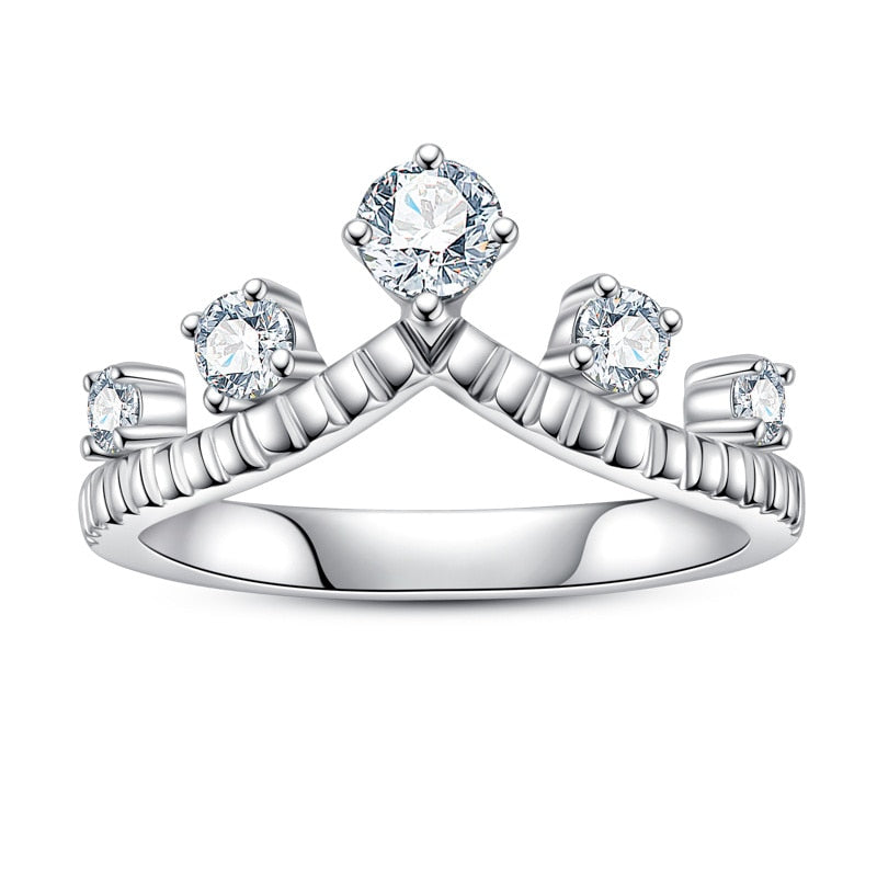 Meia Aliança Queen Moissanite Meia Aliança