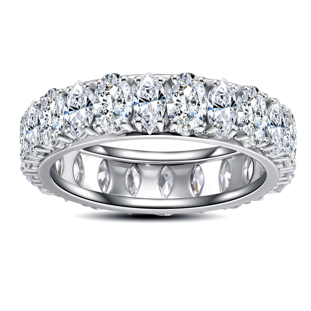 Aliança Naval Moissanite
