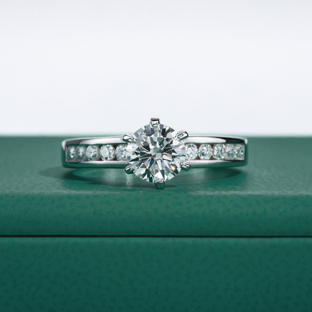 Anel Promise Moissanite 11 / 1ct Anel Solitário