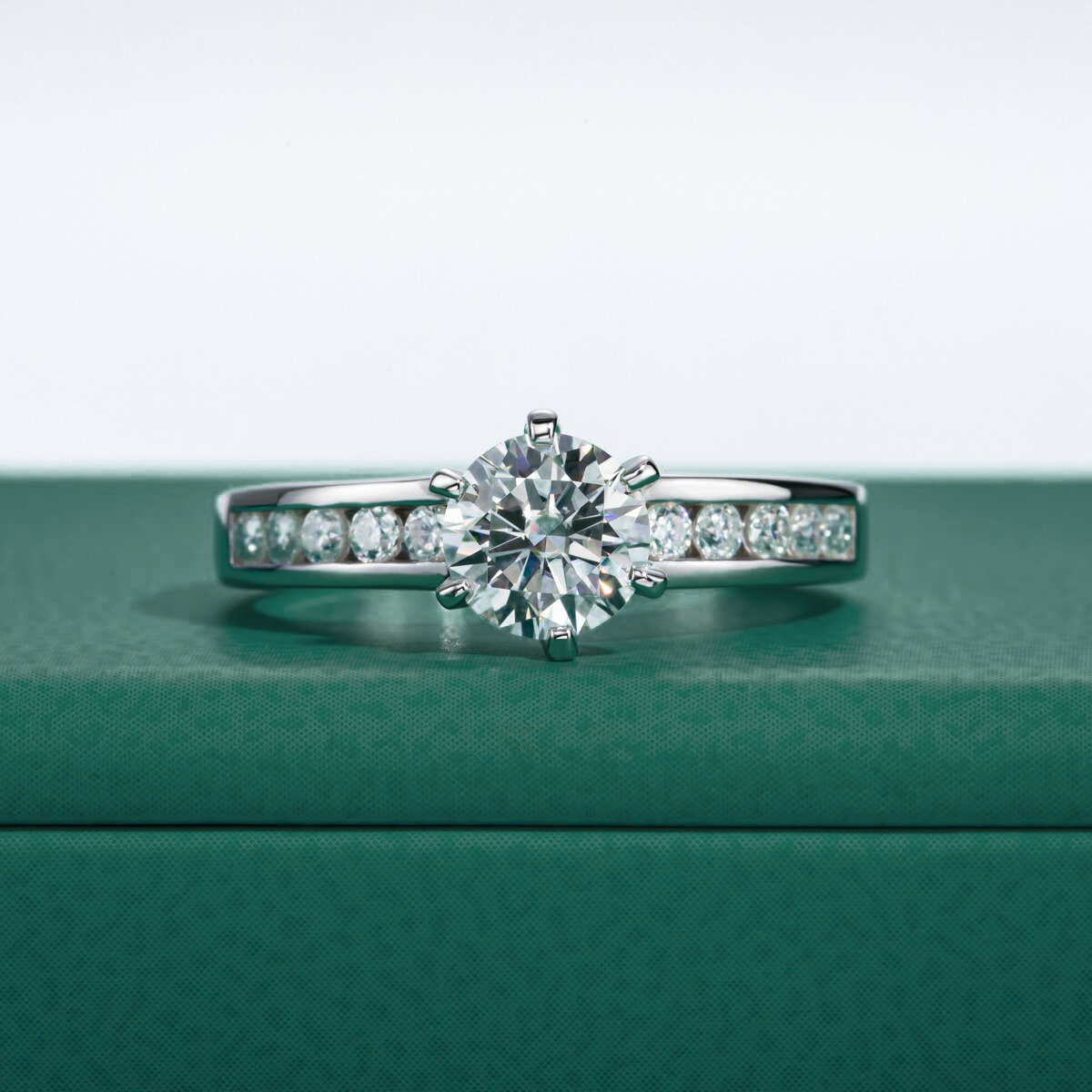 Anel Promise Moissanite 11 / 1ct Anel Solitário
