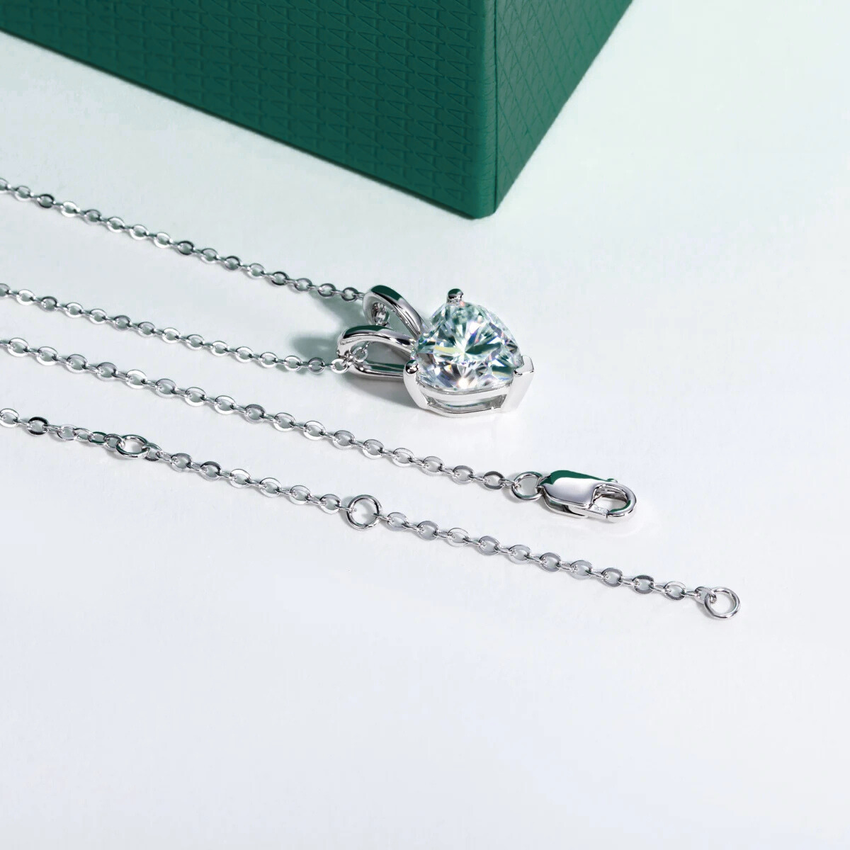 Colar Coração Moissanite