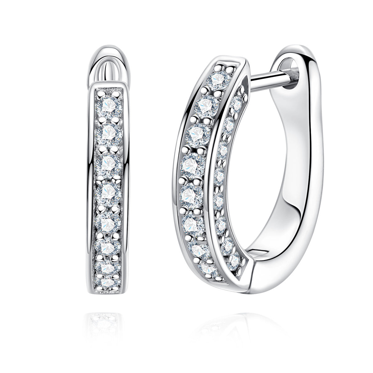 Brinco de Argola Luxury Moissanite Moissanite Brincos