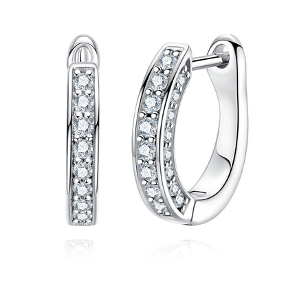 Brinco de Argola Luxury Moissanite