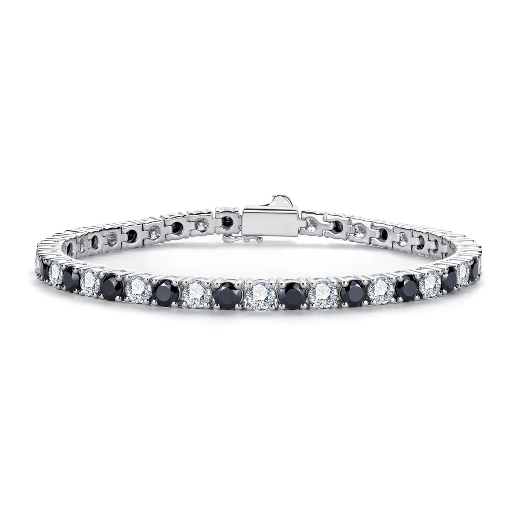 Pulseira Riviera Black & White Moissanite
